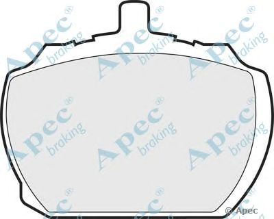 APEC BRAKING pad60 -  Комплект тормозных колодок, дисковый тормоз